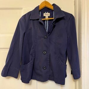 3/4 Length Sleeve jacket.  Navy Blue